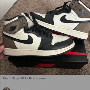 Nike Black and Brown Sneakers High-Top Style UPLOADING FROM MY DEPOP